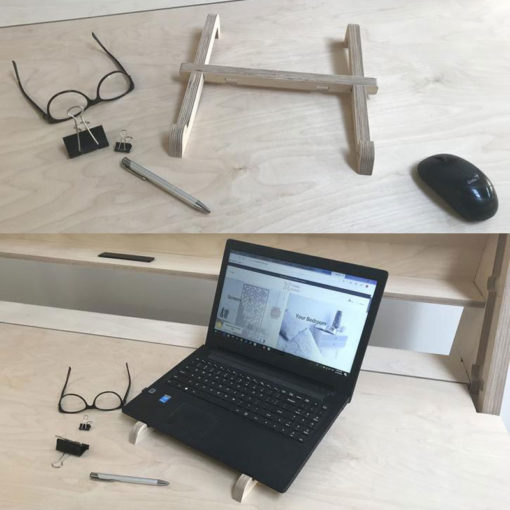 Low Birch Laptop Stand feature