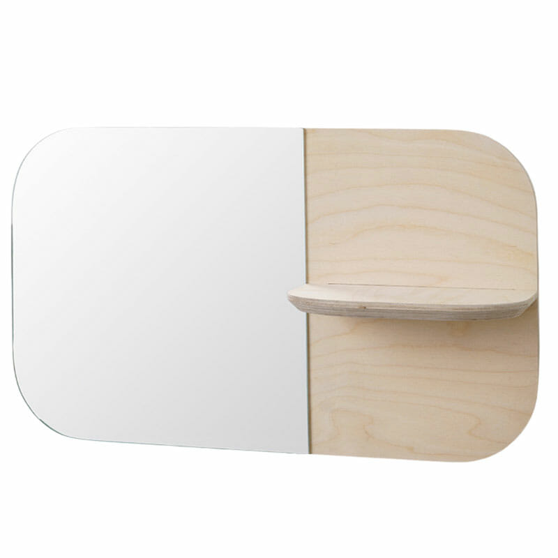 Birch Horizontal Shelfie Mirror feature