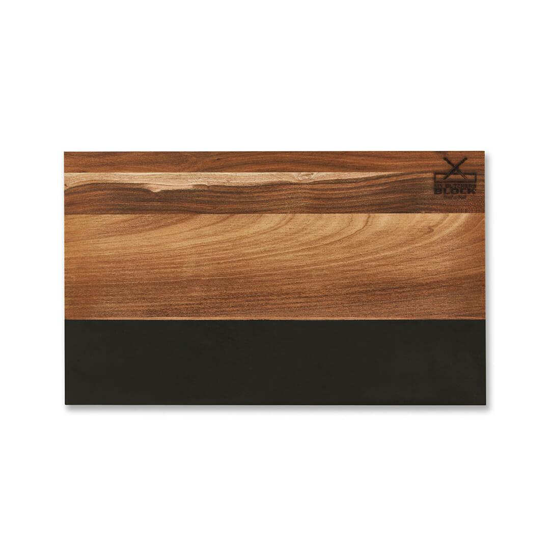 Wooden Tasting and Pairing Board with chalkboard strip