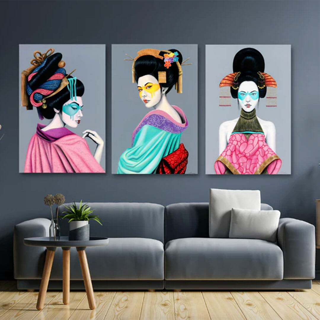 Fuku - Geisha Girl Canvas Prints - Image 4