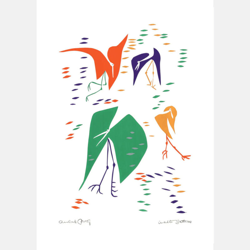 Coloured Birds Art Print by Walter Battiss