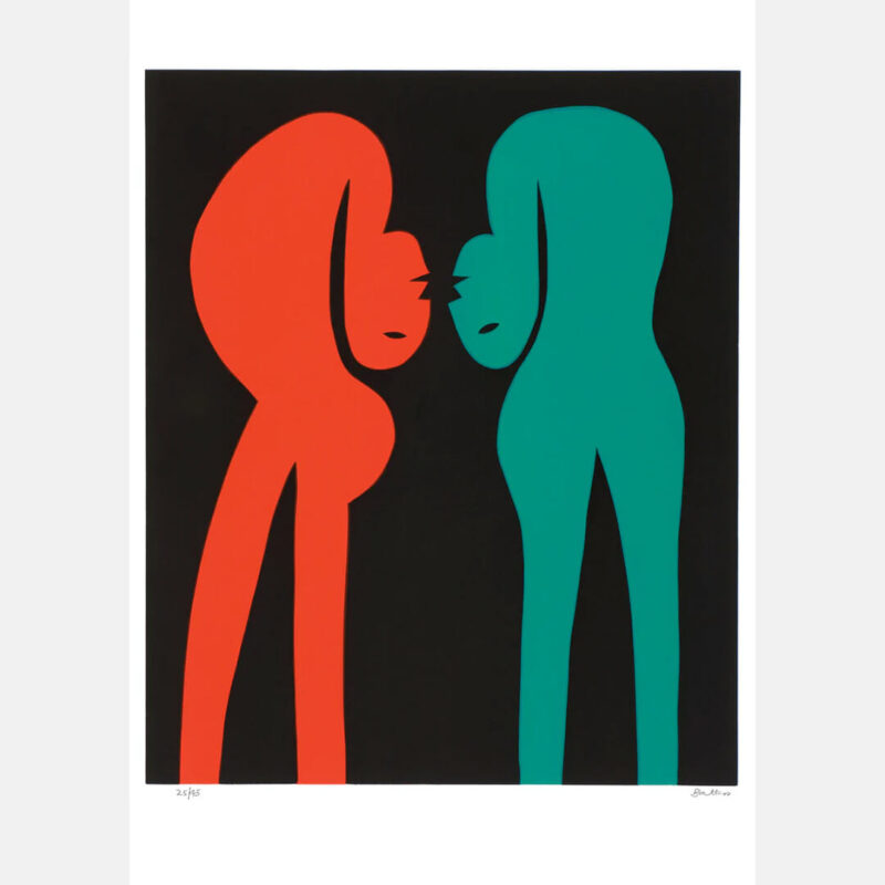 Conversation Art Print by Walter Battiss