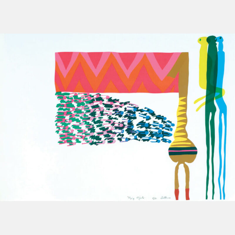 Flying Objects Art Print by Walter Battiss