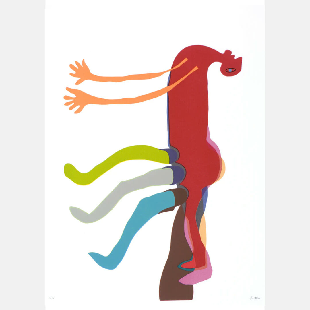 Running Man Art Print by Walter Battiss