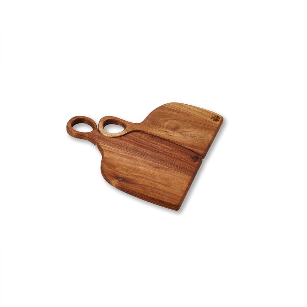 Small Wooden Nesting Set Serving Boards - set of 2