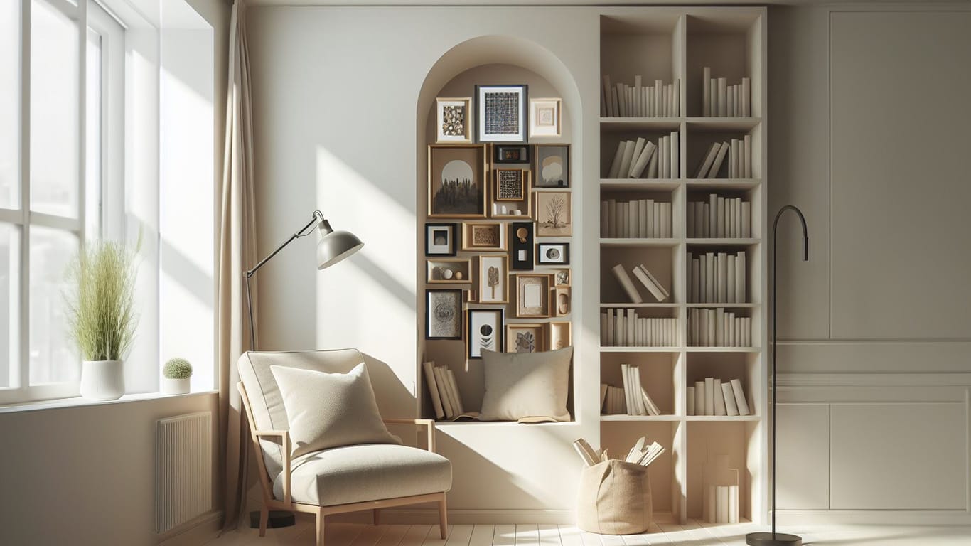 Layered Art in Alcove Spaces