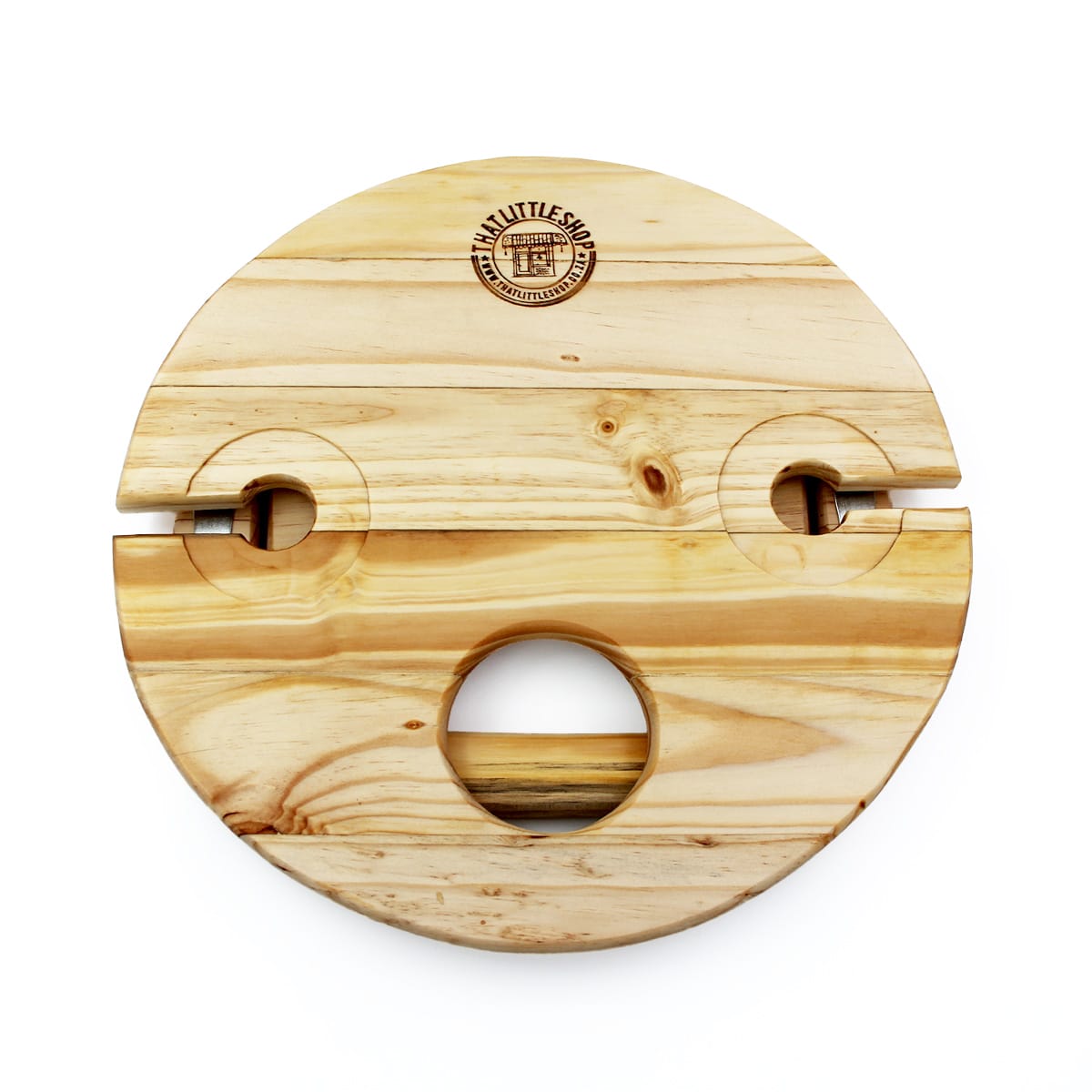 Round Portable Picnic Table for 2 - Image 3