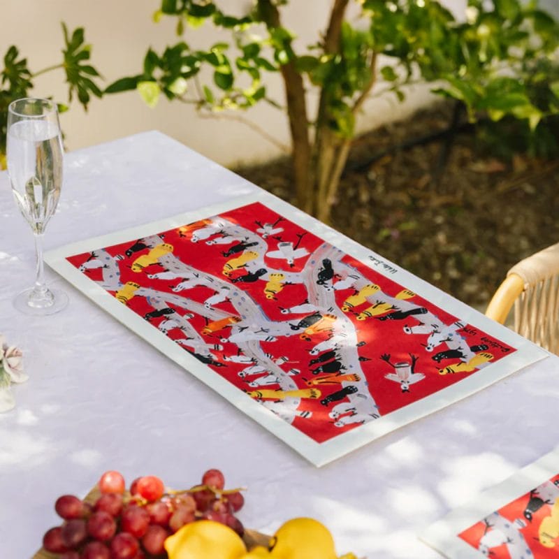 Birds in a Tree Placemats set of 4 by Walter Battiss