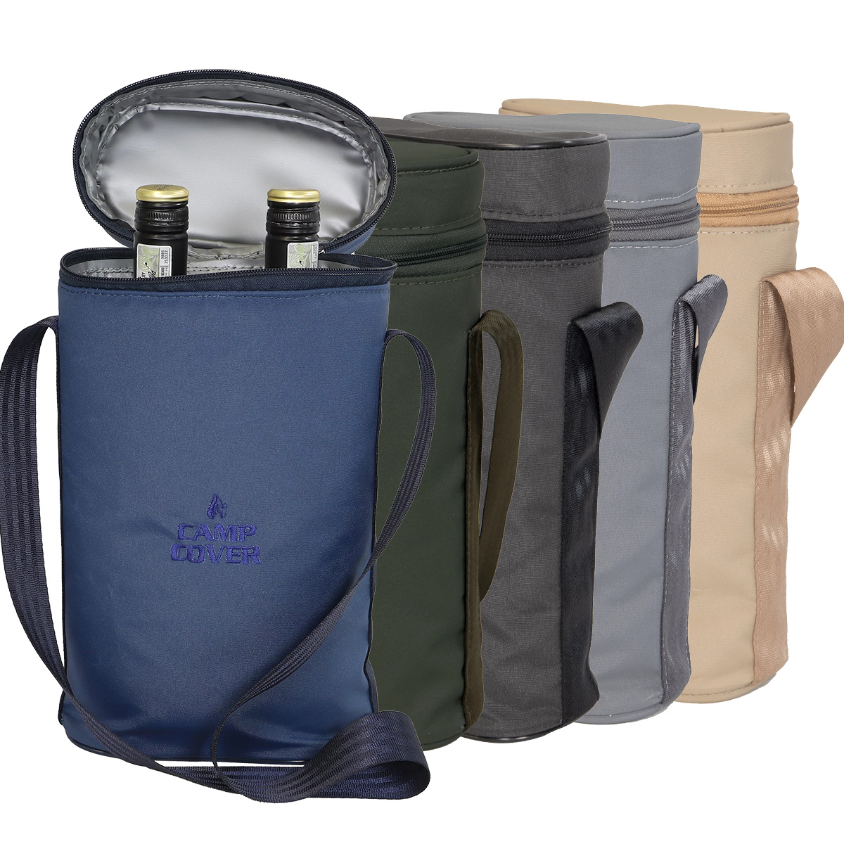 Sturdy Wine Cooler Bag - 2 bottles - 5 colours